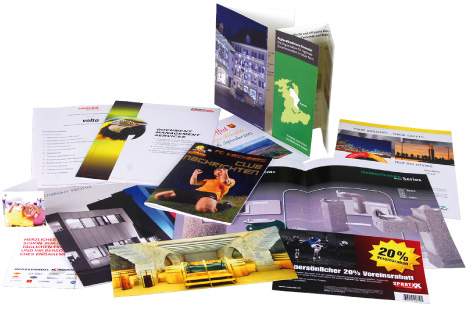 Prospekte, Flyer, Karten und Vereinshefte im Digitaldruck